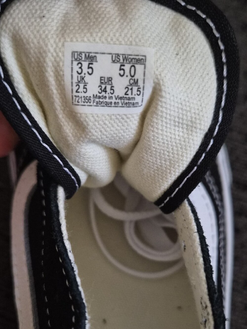 Vans Black and White Platform Old Skool Sneakers - Picture 4 of 4